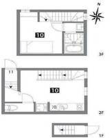 東京都世田谷区北烏山3(アパート)の賃貸物件の間取り
