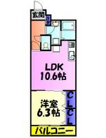 ミリアビタNo.35の間取り