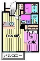 埼玉県戸田市大字新曽(マンション)の賃貸物件の間取り