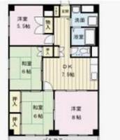 福島県郡山市菜根5(マンション)の賃貸物件の間取り