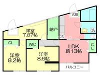 ハウスKの間取り