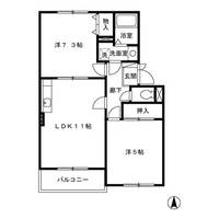 スカイプラザ宇梶 Aの間取り
