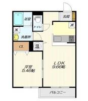 山形県山形市成沢西1(マンション)の賃貸物件の間取り