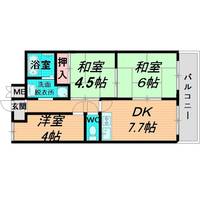 大阪府大阪市城東区今福西6(マンション)の賃貸物件の間取り
