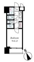 東京都中央区築地2(マンション)の賃貸物件の間取り