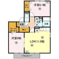 リシアンサス・ガーデン Aの間取り