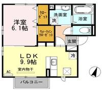 新潟県新潟市中央区親松(アパート)の賃貸物件の間取り