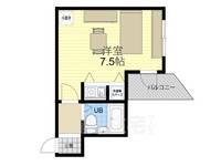 エグゼコート枚方公園の間取り