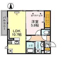 埼玉県三郷市幸房(アパート)の賃貸物件の間取り