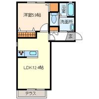 スクウェアーイズミC棟の間取り
