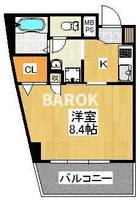 福岡県福岡市博多区美野島3(マンション)の賃貸物件の間取り