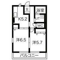 カルボナーラ Bの間取り