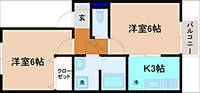リブハイム中奥町の間取り