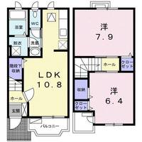 茨城県結城市大字結城(アパート)の賃貸物件の間取り