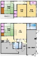 大阪府堺市堺区南三国ヶ丘町5(一戸建)の賃貸物件の間取り