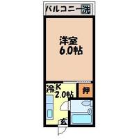 ベルメゾン(梅香崎町)の間取り