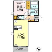 エスポワールヴィラB棟の間取り