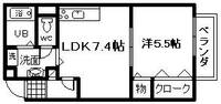 ピアチェーレ 2の間取り