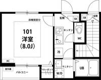 東京都日野市南平6(アパート)の賃貸物件の間取り