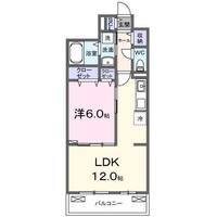 大阪府枚方市茄子作北町(アパート)の賃貸物件の間取り