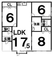 物件の間取り画像