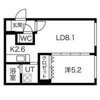 北海道札幌市北区北三十三条西3(マンション)の賃貸物件の間取り