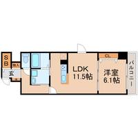 兵庫県尼崎市三反田町3(マンション)の賃貸物件の間取り