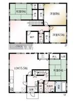 福岡県福岡市東区箱崎3(一戸建)の賃貸物件の間取り