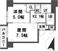 北海道札幌市中央区南四条西21(マンション)の賃貸物件の間取り