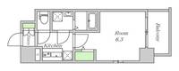 大阪府大阪市福島区鷺洲4(マンション)の賃貸物件の間取り