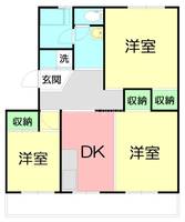 東高森団地 4号棟の間取り