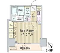 東京都中央区新川1(マンション)の賃貸物件の間取り