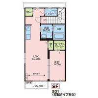 福島県伊達郡桑折町字桑島三(アパート)の賃貸物件の間取り
