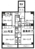 バーンハイツ入谷の間取り