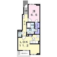 大阪府大阪狭山市茱萸木3(アパート)の賃貸物件の間取り