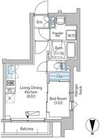 中野新橋レジデンスの間取り