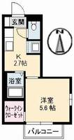 ベルデ北田 A棟の間取り