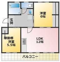 コーポ西栄の間取り