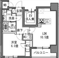 東京都台東区小島1(マンション)の賃貸物件の間取り