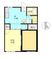 居室 キッチンリフォーム済み エステートKの間取り