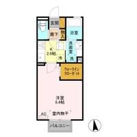 栃木県栃木市片柳町4(アパート)の賃貸物件の間取り
