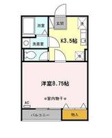 東京都江東区塩浜2(マンション)の賃貸物件の間取り