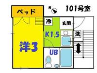コーポラス東山の間取り