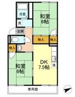 岡山県倉敷市福田町古新田(アパート)の賃貸物件の間取り