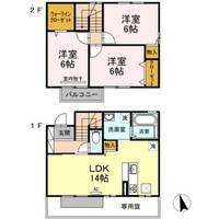 岡山県倉敷市上富井(一戸建)の賃貸物件の間取り