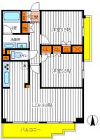 東京都日野市日野本町3(マンション)の賃貸物件の間取り