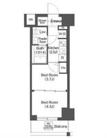 東京都台東区根岸2(マンション)の賃貸物件の間取り