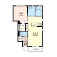 群馬県前橋市上新田町(アパート)の賃貸物件の間取り