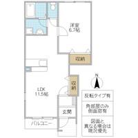 UN REVEIII(アン・レーヴ)の間取り