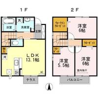 岡山県倉敷市片島町(一戸建)の賃貸物件の間取り